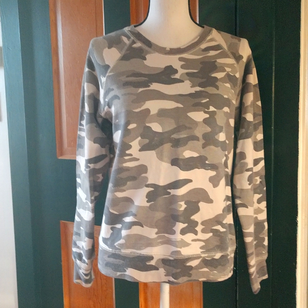 J.Crew Cotton Camo Top Size Medium NWOT